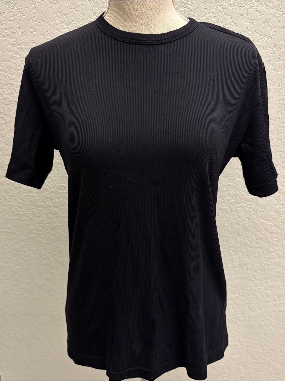 Versace Jeans Couture Ribbed Knit T-Shirt Sz S